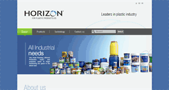 Desktop Screenshot of horizonplastic.com
