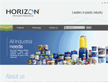 Tablet Screenshot of horizonplastic.com